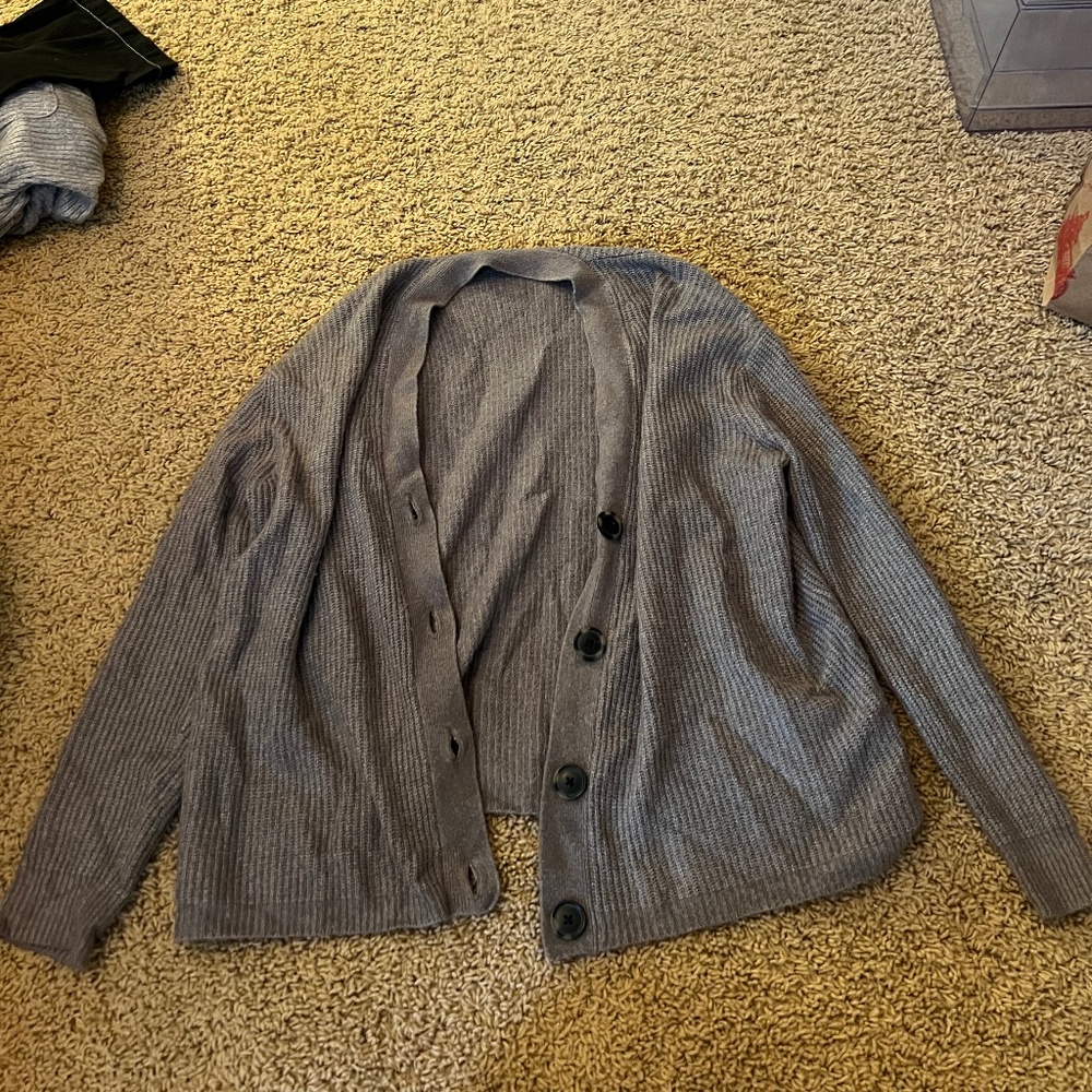 American Eagle green button up cardigan